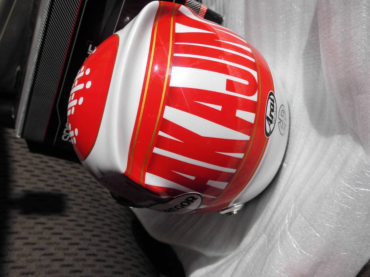 Amazon.co.jp: sports mini line 1/2 ヘルメット 2009 中嶋一貴 サイン